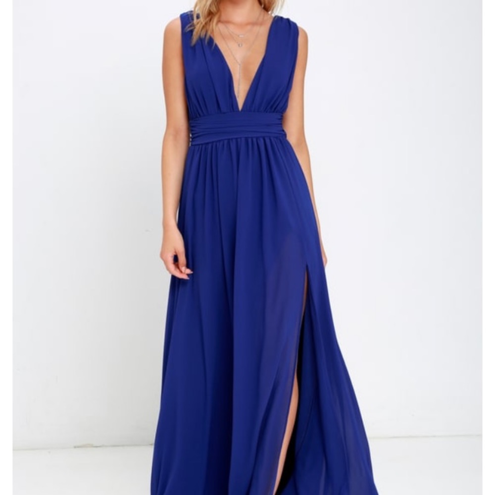 LuLu’s Heavenly Hues Royal Blue Dress - Brand New